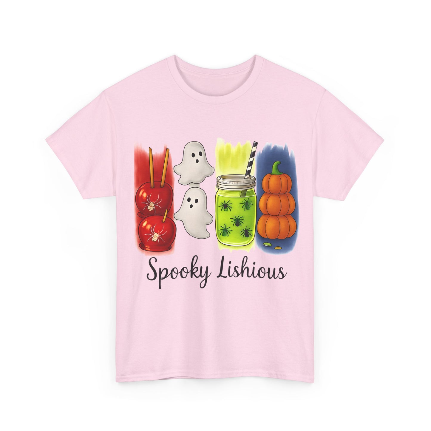 Spooky Lishious Unisex Heavy Cotton Tee - Halloween Shirt, Ghost Tee, Fall Fashion, Cute Tees, Unisex Summer Wear