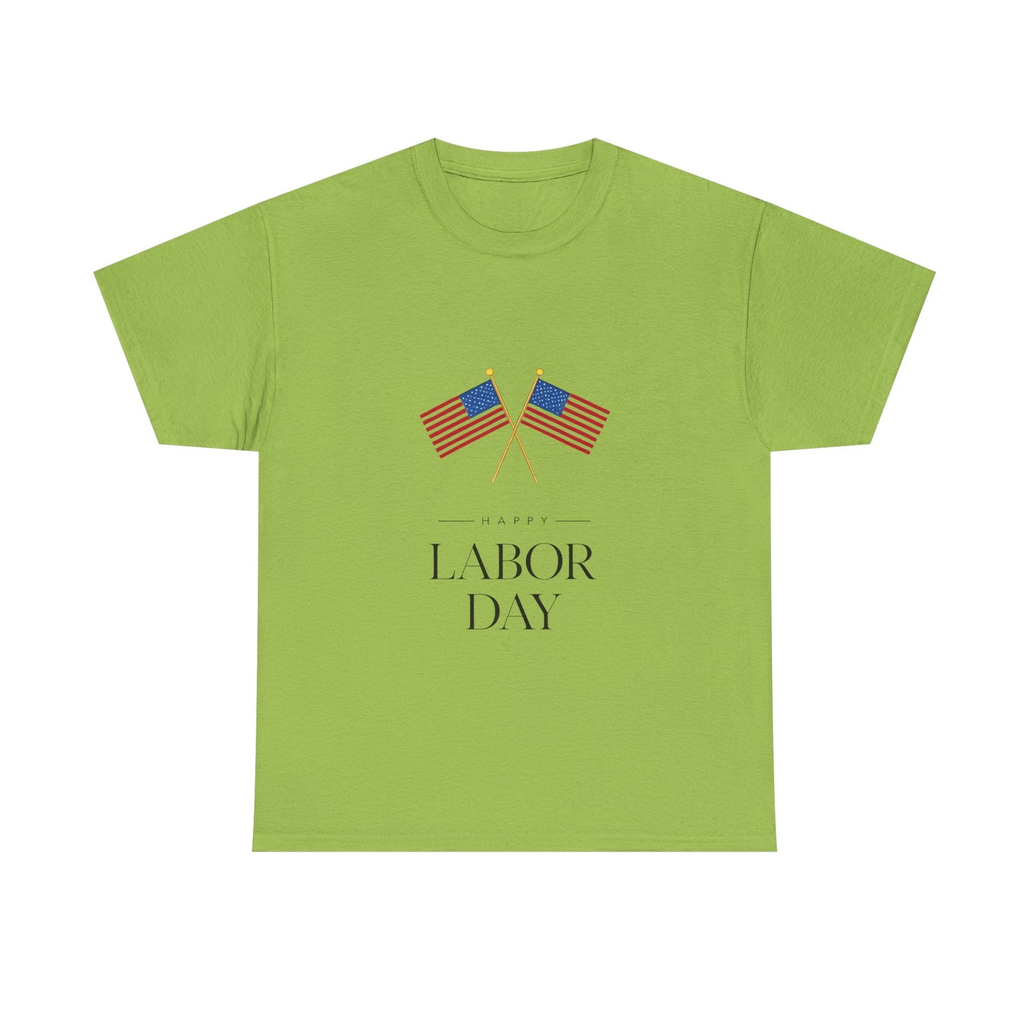 Labor Day Unisex Heavy Cotton Tee, Casual Tee, Holiday Apparel, Patriotic Shirt, USA Pride Tee, Gift for Labor Day