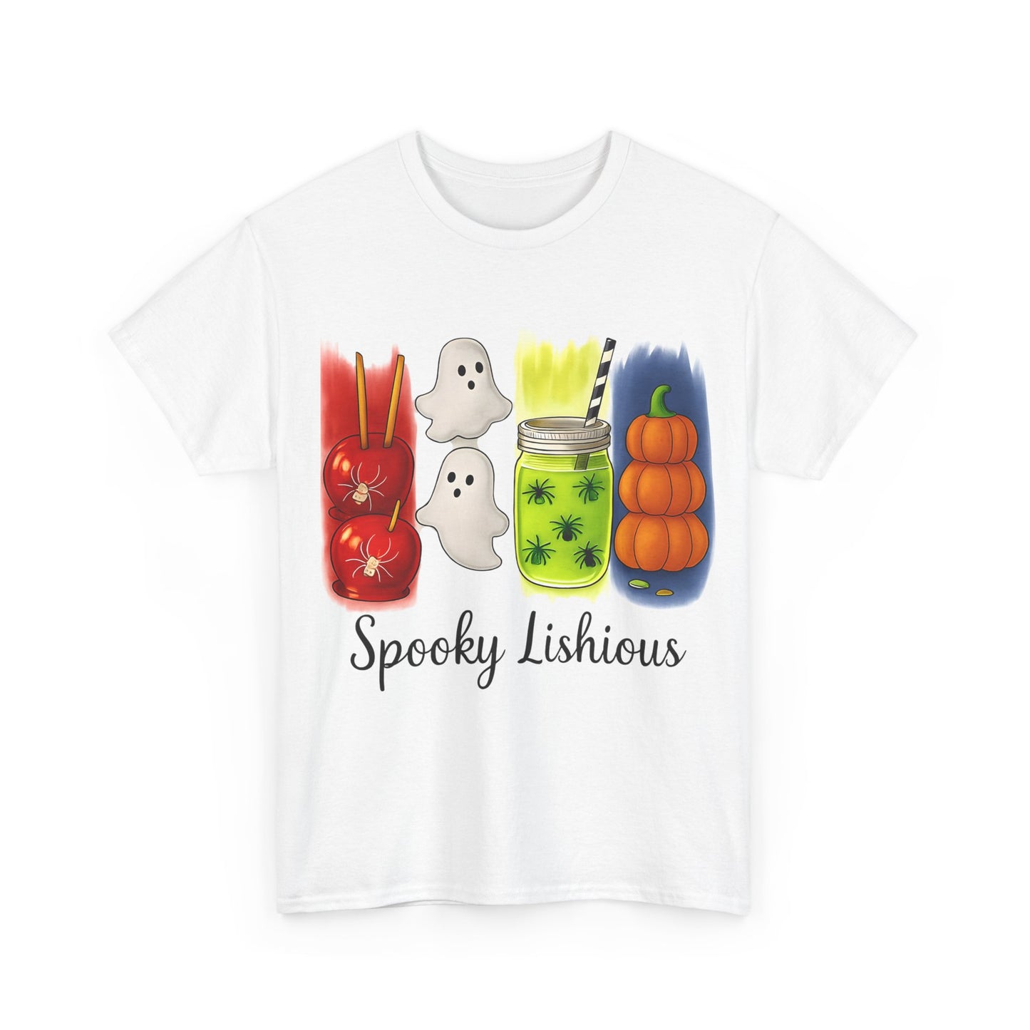 Spooky Lishious Unisex Heavy Cotton Tee - Halloween Shirt, Ghost Tee, Fall Fashion, Cute Tees, Unisex Summer Wear