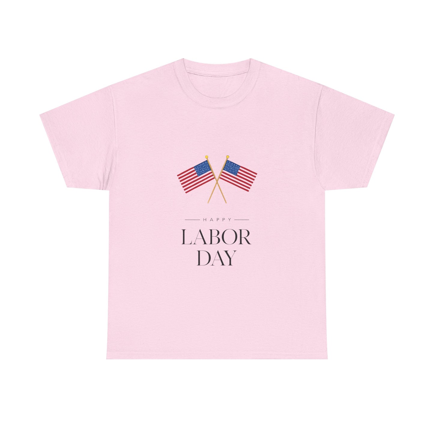 Labor Day Unisex Heavy Cotton Tee, Casual Tee, Holiday Apparel, Patriotic Shirt, USA Pride Tee, Gift for Labor Day
