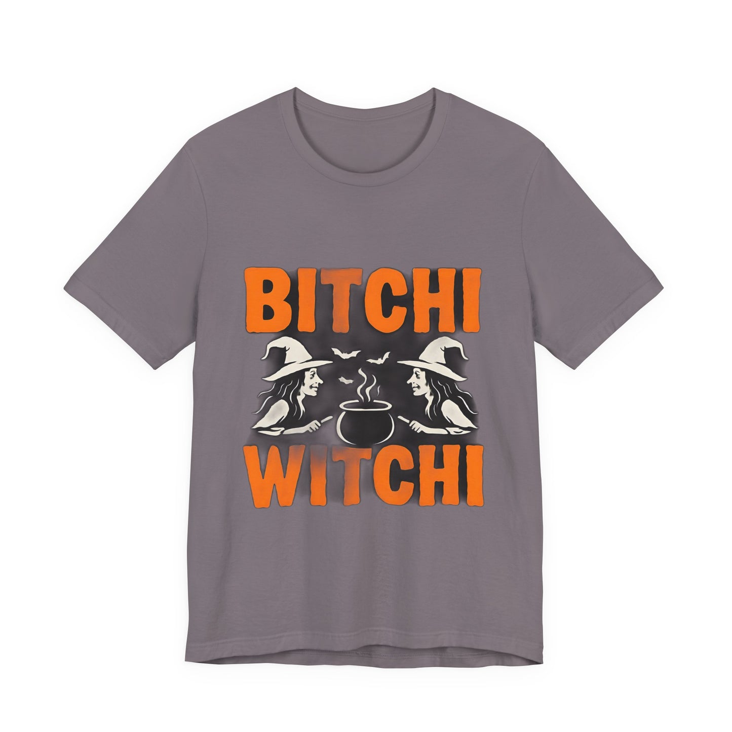 Halloween Witchy Tee, Bitchi Witchi Shirt, Unisex Graphic T-Shirt, Funny Halloween Apparel, Spooky Season Outfit, Gift for Witch Lovers