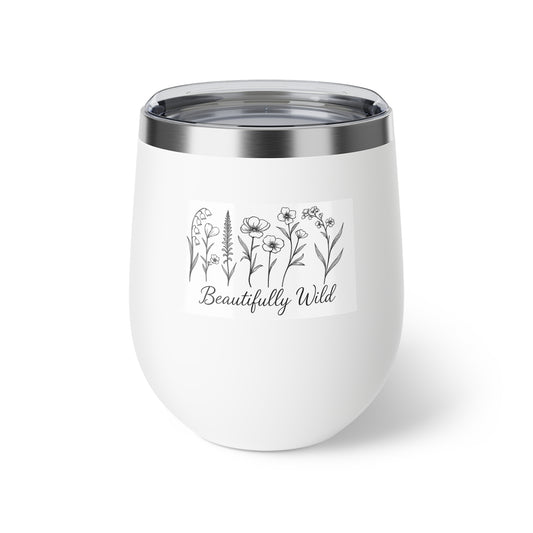 Beautifully Wild Insulated Cup, Floral Travel Tumbler, Eco-Friendly Mug, Gift for Gardener, Nature Lover's Drinkware