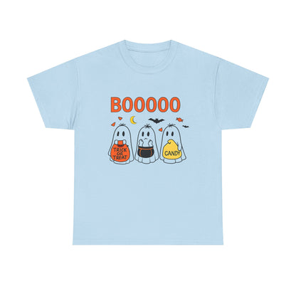 Halloween Ghost Tee, Boo T-Shirt, Trick or Treat Apparel, Unisex Halloween Shirt, Spooky Season Outfit, Fun Fall Fashion
