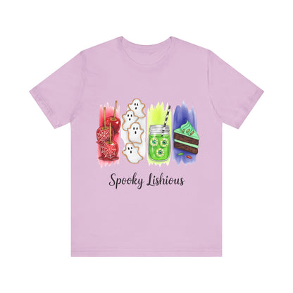Spooky Lishious Unisex Tee, Halloween Shirt, Funny Tee, Seasonal Apparel, Party Wear, Gift Idea