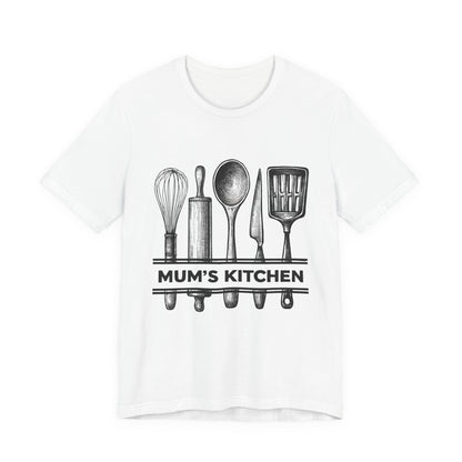 Kitchen-Themed Unisex Tee - Perfect Gift for Home Cooks, Food Lovers, and Mothers, Ideal for Mother's Day, Birthdays, and Cooking Events