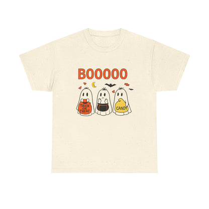 Halloween Ghost Tee, Boo T-Shirt, Trick or Treat Apparel, Unisex Halloween Shirt, Spooky Season Outfit, Fun Fall Fashion