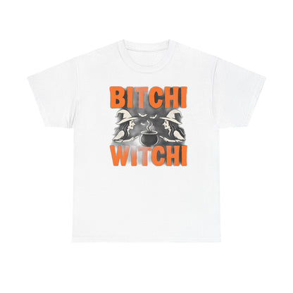 Bitchi Witchi Halloween Shirt, Funny Tee for Witch Lovers, Spooky Gift, Casual Everyday Wear