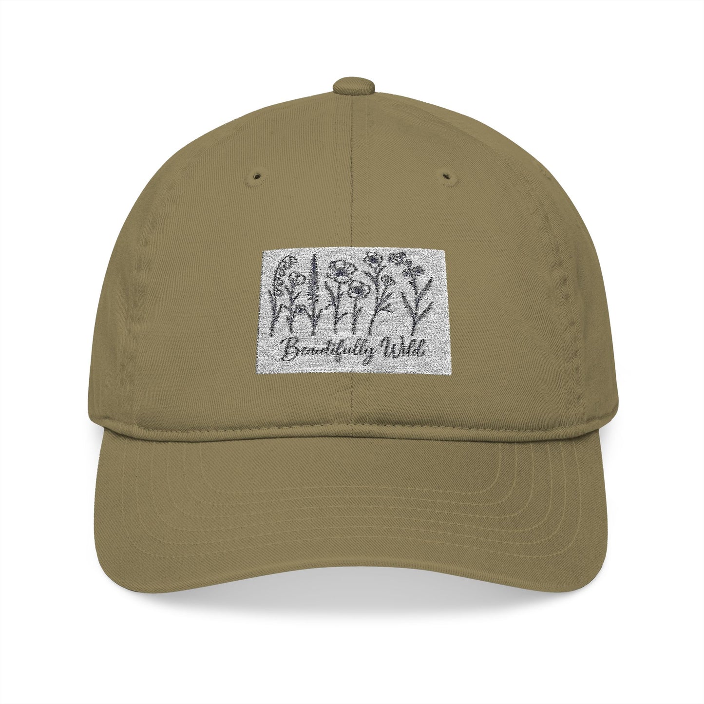 Beautifully Wild Organic Embroidered Baseball Cap - Stylish, Eco-Friendly Hat for Everyday Wear, Gifts, Outdoor Activities, Casual Sports