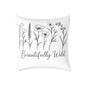 Beautifully Wild Floral Pillow