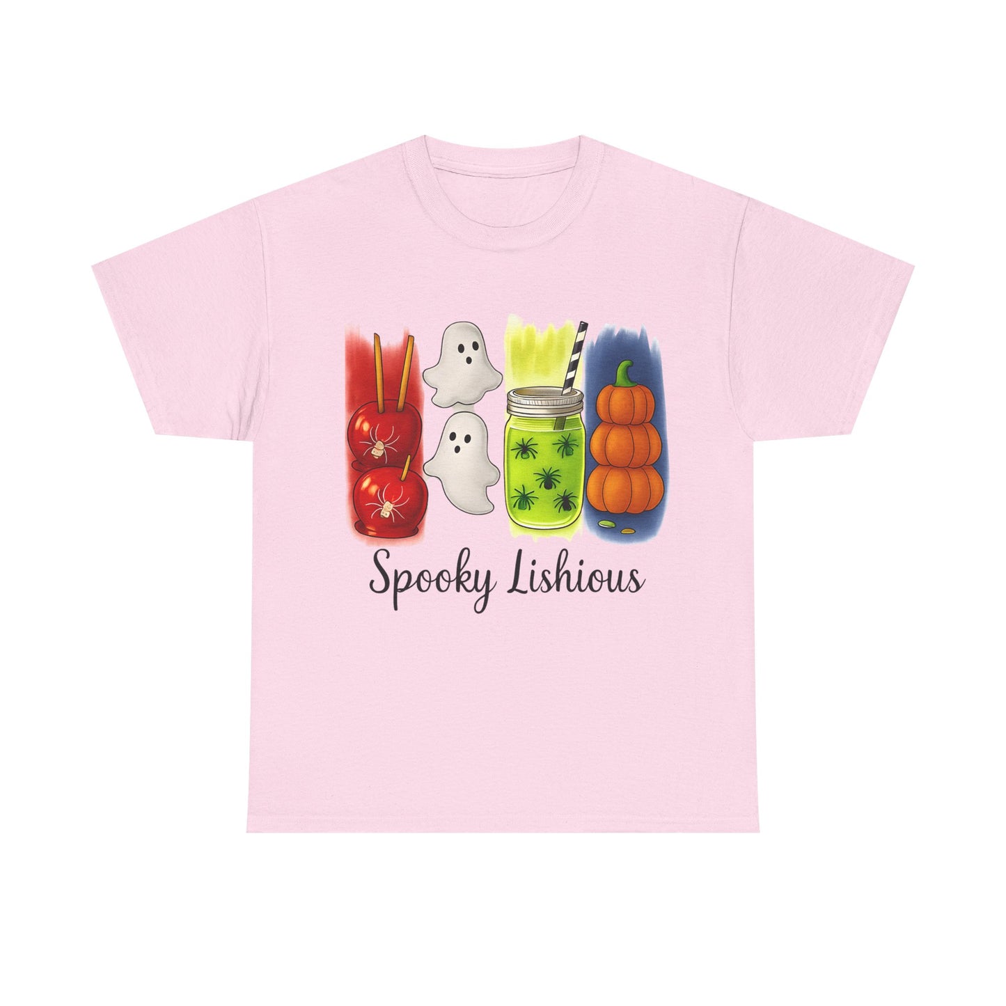 Spooky Lishious Unisex Heavy Cotton Tee - Halloween Shirt, Ghost Tee, Fall Fashion, Cute Tees, Unisex Summer Wear
