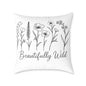 Beautifully Wild Floral Pillow
