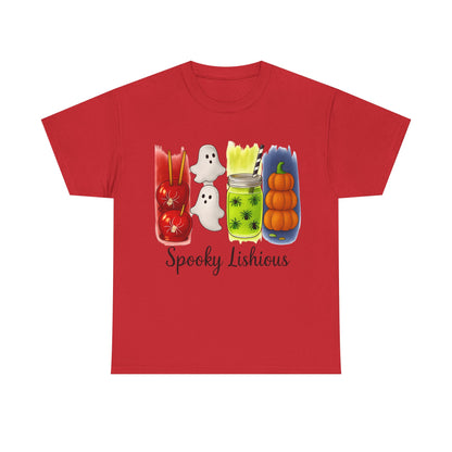 Spooky Lishious Unisex Heavy Cotton Tee - Halloween Shirt, Ghost Tee, Fall Fashion, Cute Tees, Unisex Summer Wear