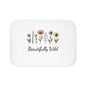 Beautifully Wild Floral Bath Mat, Botanical Decor, Spa Bathroom Accessory, Gift for Nature Lovers, Summer Home Decor