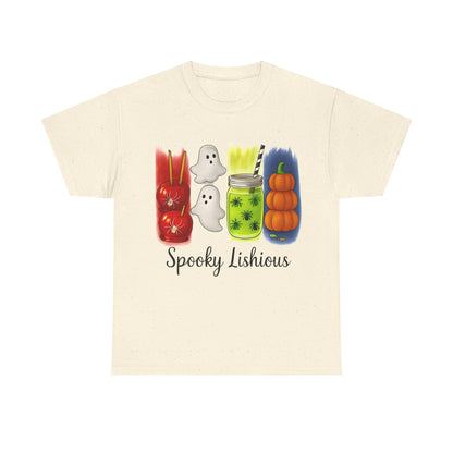 Spooky Lishious Unisex Heavy Cotton Tee - Halloween Shirt, Ghost Tee, Fall Fashion, Cute Tees, Unisex Summer Wear