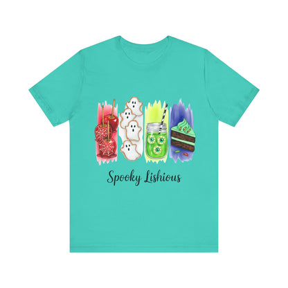 Spooky Lishious Unisex Tee, Halloween Shirt, Funny Tee, Seasonal Apparel, Party Wear, Gift Idea