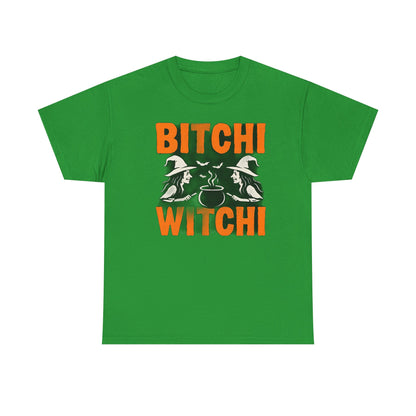 Bitchi Witchi Halloween Shirt, Funny Tee for Witch Lovers, Spooky Gift, Casual Everyday Wear