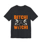 Halloween Witchy Tee, Bitchi Witchi Shirt, Unisex Graphic T-Shirt, Funny Halloween Apparel, Spooky Season Outfit, Gift for Witch Lovers