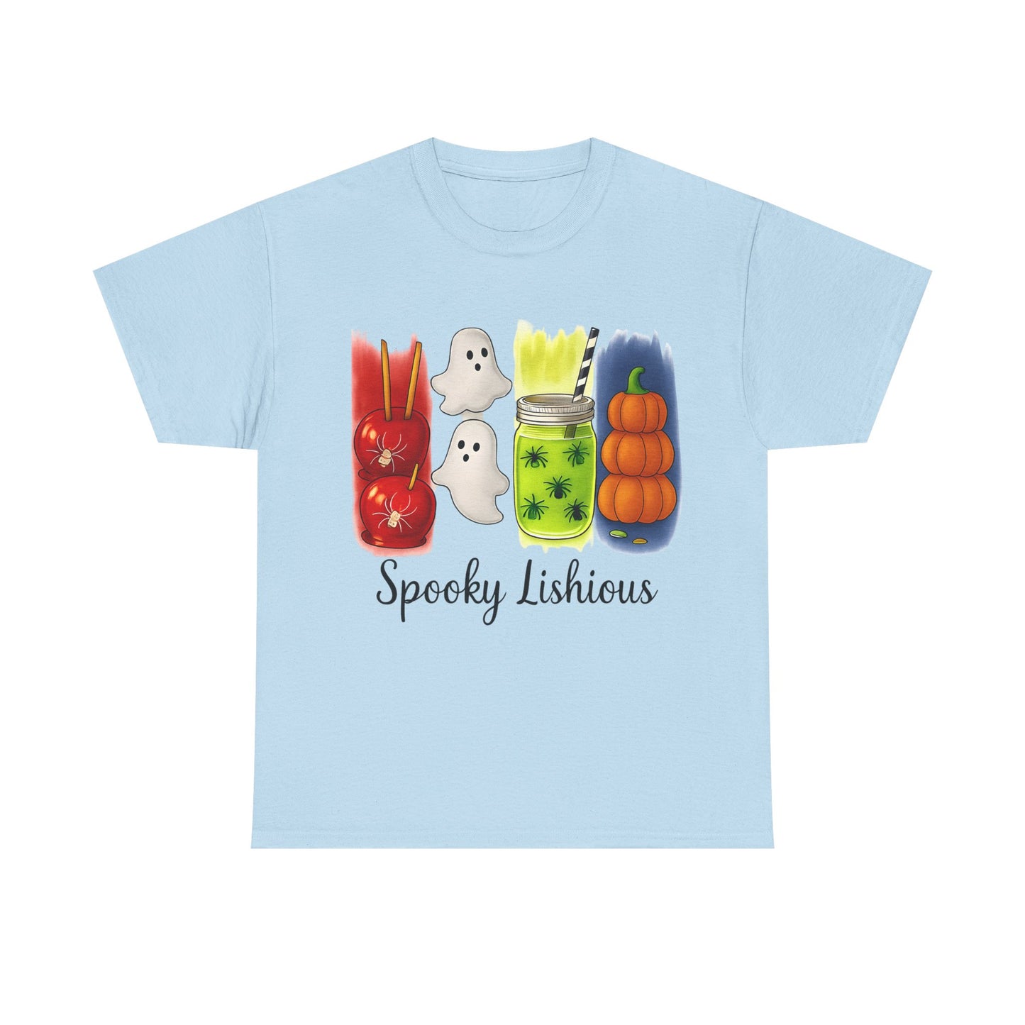 Spooky Lishious Unisex Heavy Cotton Tee - Halloween Shirt, Ghost Tee, Fall Fashion, Cute Tees, Unisex Summer Wear