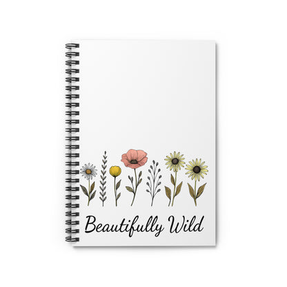 Beautifully Wild Floral Spiral Notebook - Perfect for Journaling, Note-taking, Gifts, School Supplies, and Nature Lovers