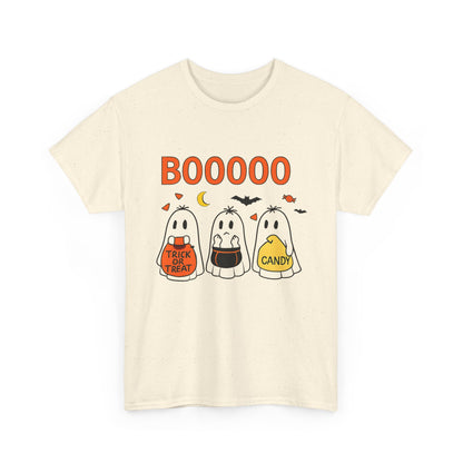 Halloween Ghost Tee, Boo T-Shirt, Trick or Treat Apparel, Unisex Halloween Shirt, Spooky Season Outfit, Fun Fall Fashion