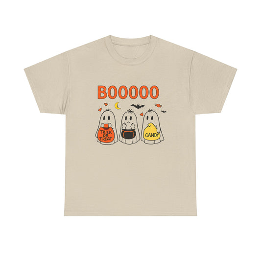 Halloween Ghost Tee, Boo T-Shirt, Trick or Treat Apparel, Unisex Halloween Shirt, Spooky Season Outfit, Fun Fall Fashion