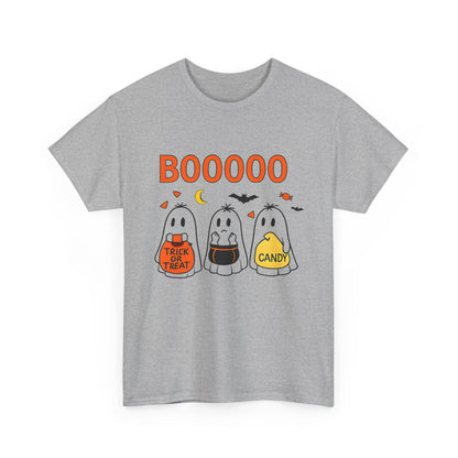 Halloween Ghost Tee, Boo T-Shirt, Trick or Treat Apparel, Unisex Halloween Shirt, Spooky Season Outfit, Fun Fall Fashion