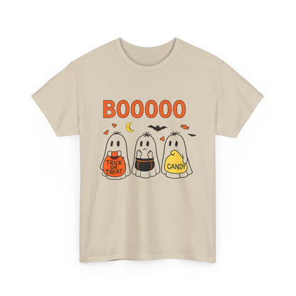 Halloween Ghost Tee, Boo T-Shirt, Trick or Treat Apparel, Unisex Halloween Shirt, Spooky Season Outfit, Fun Fall Fashion