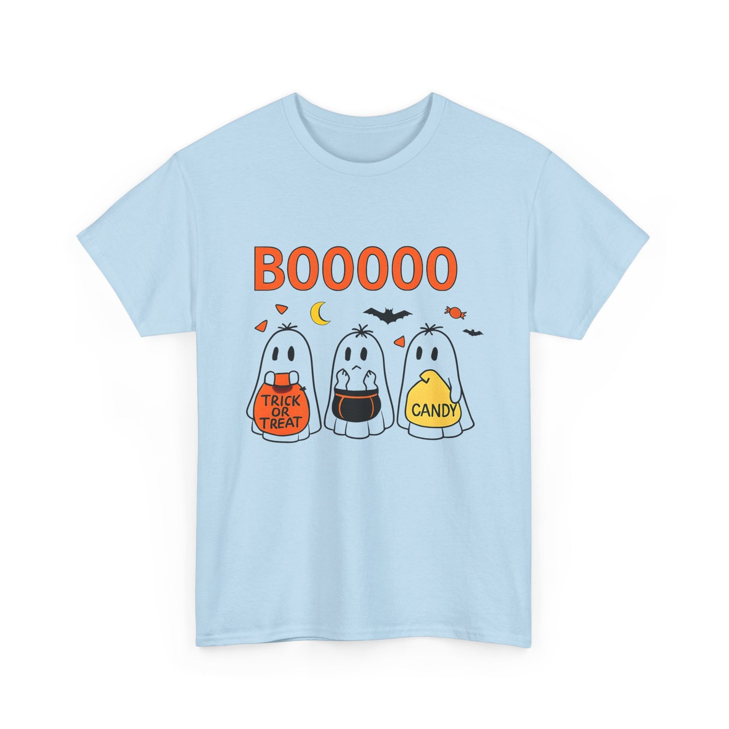 Halloween Ghost Tee, Boo T-Shirt, Trick or Treat Apparel, Unisex Halloween Shirt, Spooky Season Outfit, Fun Fall Fashion