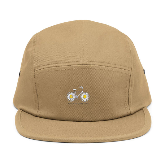 Stylish Embroidered 5 Panel Cap, Casual Hat, Bike Lover Gift, Summer Accessory, Trendy Headwear