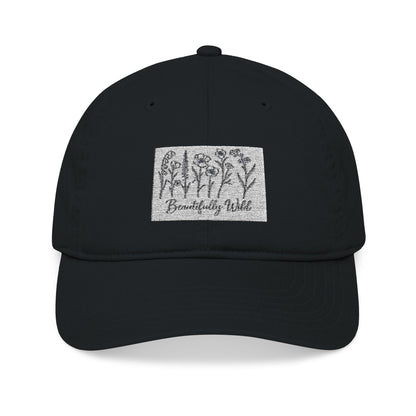 Beautifully Wild Organic Embroidered Baseball Cap - Stylish, Eco-Friendly Hat for Everyday Wear, Gifts, Outdoor Activities, Casual Sports